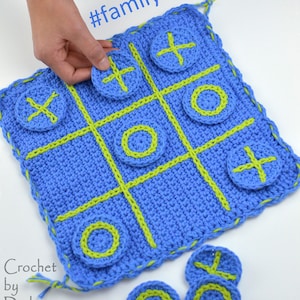 Crochet pattern travel tic-tac-toe game board road trip crochet travel game pattern for boys, girls, kids, family funINSTANT pdf DOWNLOAD