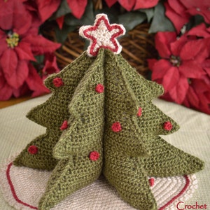 Crochet Pattern, Crochet Christmas Tree Pattern, Holiday Crochet Pattern, Christmas decoration, Table top decoration, INSTANT PDF DOWNLOAD