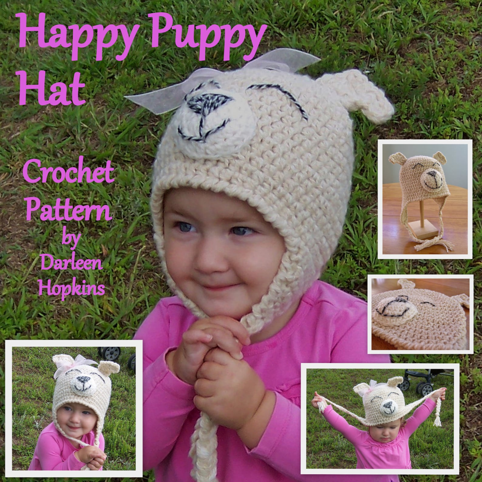 Crochet Pattern Dog Hat With Earflaps Fits Average Newborn Etsy