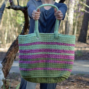 Crochet Pattern Tote Bag, Easy Crochet Pattern, Bag Pattern, Crochet ...