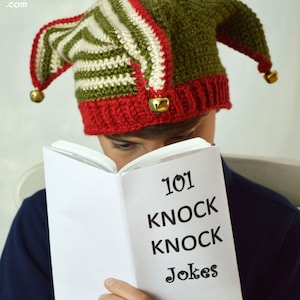 crochet pattern Jester Hat with Knit Look Ribbing silly elf, joker, fool Adult Child Teen INSTANT pdf DOWNLOAD with BONUS Frog Hat Pattern