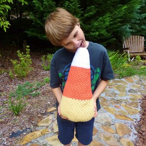 Candy Corn Crochet Pattern Softie Amigurumi Pillow Halloween Decoration ...