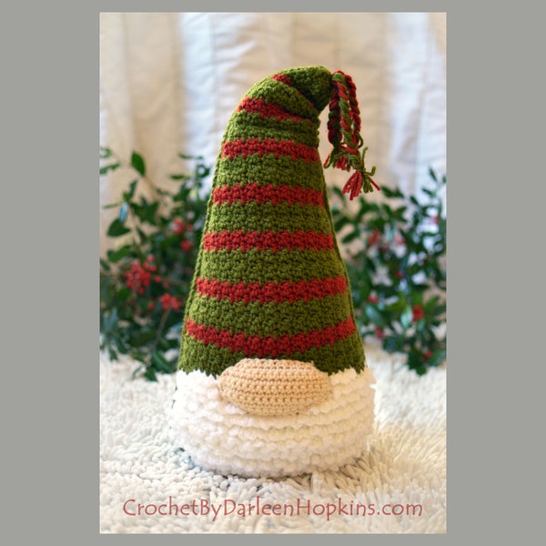 Crochet Pattern, Crochet Christmas Gnome Pillow Pattern Holiday Crochet Pattern, Christmas decoration, sofa INSTANT PDF DOWNLOAD Tomte Santa