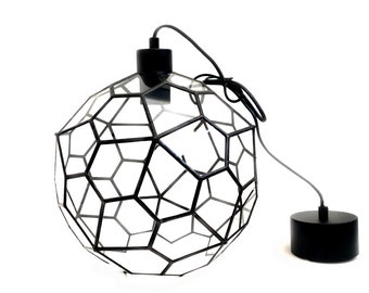 Pentagonal Hexecontahedron Chandelier / Geometric Glass Light Pendant / Shade / Lamp / Handmade in England / Luxurious / Unique Art