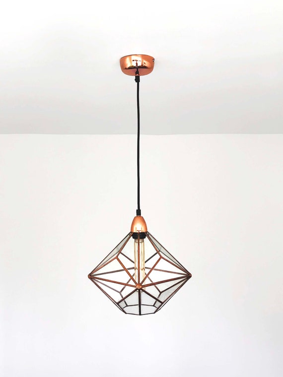 Icosidodecahedron ChandelierGeometric Glass Light PendantHandmade in England (Medium, Black) Icosidodecahedron ChandelierGeometric Glass Light PendantHandmade in England (Medium, Black)