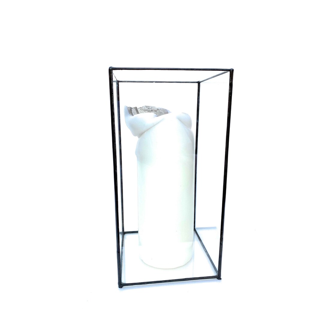 Candle Holder Vase Geometric Glass Terrarium / Handmade Etsy