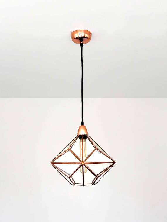 Icosidodecahedron ChandelierGeometric Glass Light PendantHandmade in England (Medium, Black) Icosidodecahedron ChandelierGeometric Glass Light PendantHandmade in England (Medium, Black)