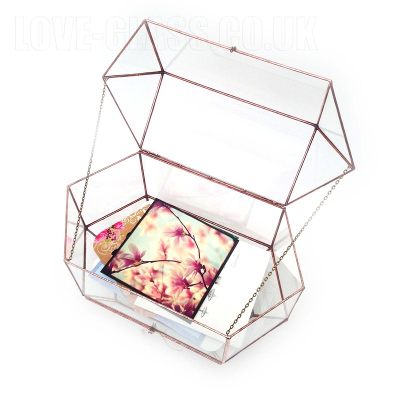 Wedding Envelope Holder Box / Large Terrarium Box / Wedding Table Decor