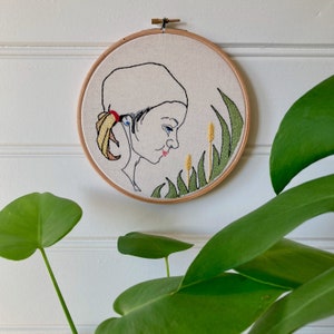 Digital PDF pattern - Thinking - Hand embroidery pattern