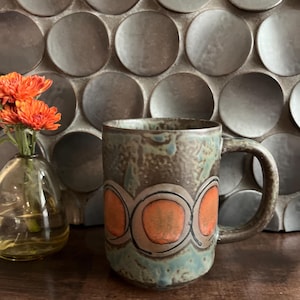 Japanese Vintage Pottery Mug: 'Taiyo'
