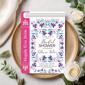 Shower nuptiale mariage fantastique, faire-part de livre, invitation de livre de douche nuptiale de rêve, carte fantaisiste, douche nuptiale de demoiselle d'honneur de mariage de conte de fées