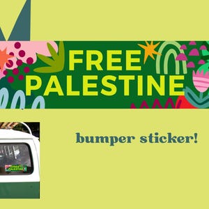 free palestine bumper sticker