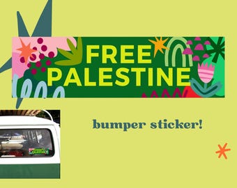 free palestine bumper sticker