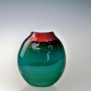 Hand Blown Art  Glass Vase 3 Colors