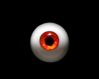 AUF LAGER 16mm SMALL iris bjd Augen "Fireball", Bjd Augen, Puppenaugen, Rote Augen, Urethan Augen, Resin Augen, Fantasy Augen, Realistische Augen