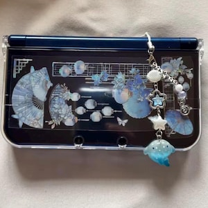 Cute beaded whale phone chain, phone accessories, keychain charm, accessory gifts, bagcharm, matching, Y2K accessory, summer accessory,trend image 1