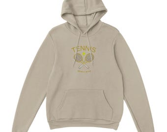 Sudadera con capucha de tenis vintage con diseño "Nos vemos en el club" Sudadera con capucha unisex clásica