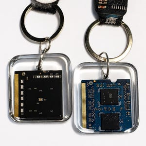 Upcycled RAM Chip Keychain, Bag Charm – Resin Tech Accessory for Geeks & Gamers image 7