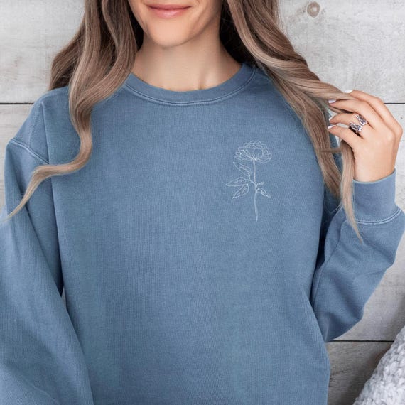 Comfort Colors® November Birth Month Sweatshirt: Peony