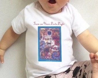 SALE Baby DANCING BEAR T-Shirt Grateful Dead Psychedelic Hippie Kid Infant Child Unisex Children & Company Turn on Your Lovelight Gift 18 mo