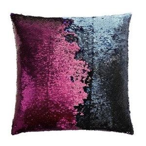 Glam Sequin Pillow Cover Purple Pink Blue Silver Aqua Rose Gold Shiny Mermaid Decorative Sham Dorm Room Photo Booth Wedding Decor Party Prop image 8