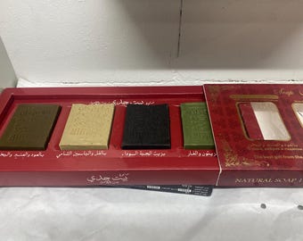 4 unterschiedliche Aleppo Seife