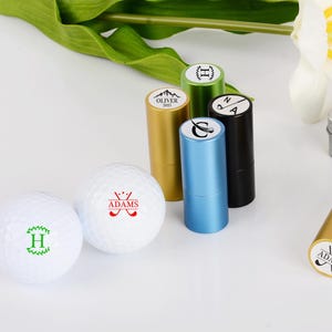 Personalized Golf Ball Stamper Set,Custom Initial Golf Ball Marker,Golf Accessory Gift For Him,Golf Club Gift, Golf Sports Gift For Dad Gift