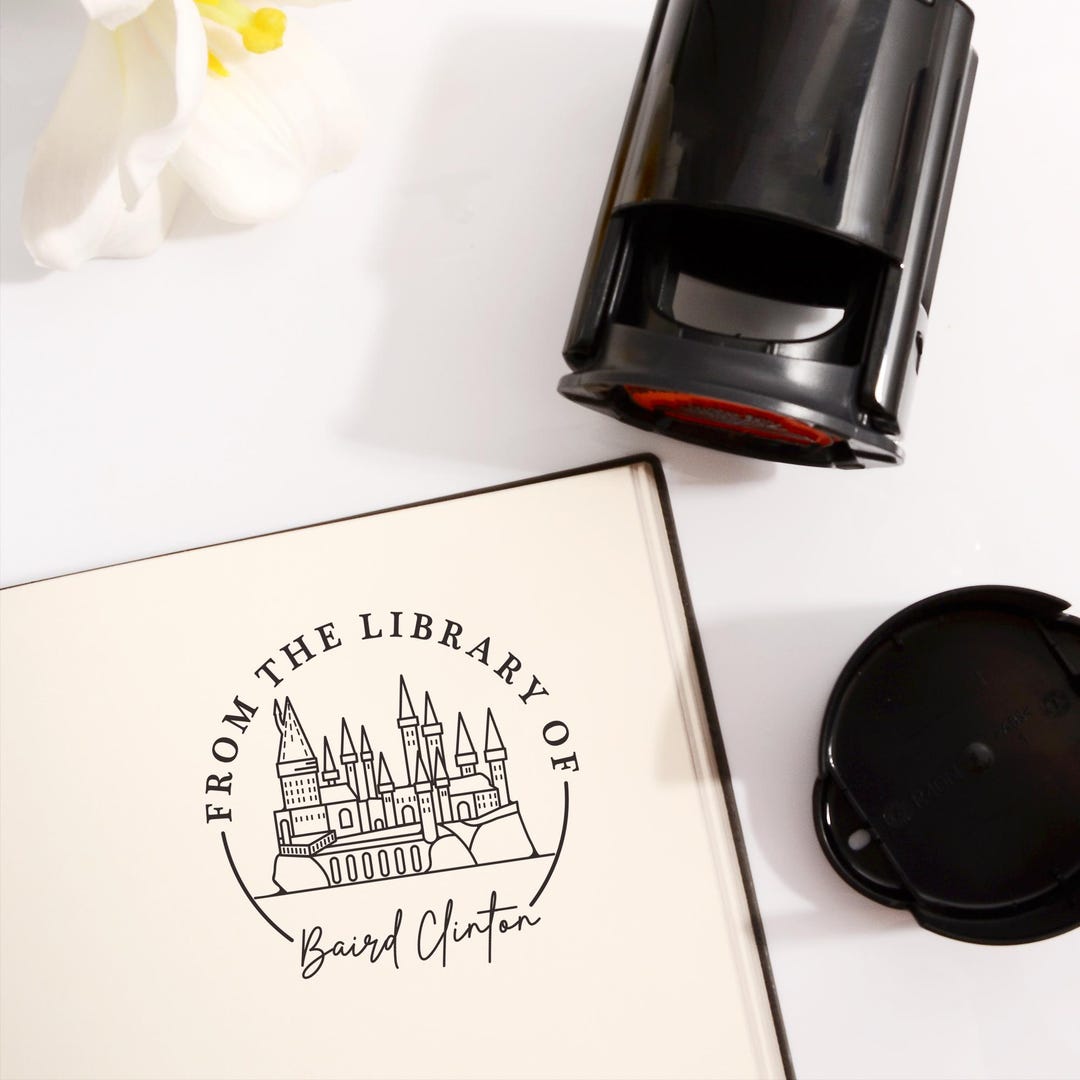 Custom Library Stamp Personalized From the Library of Book Stamp,castle ...