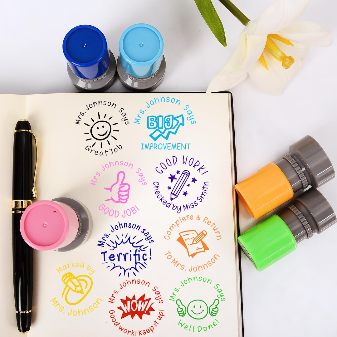 Custom Self Inking Stamps,teacher Comments Stamps,personalized Style ...