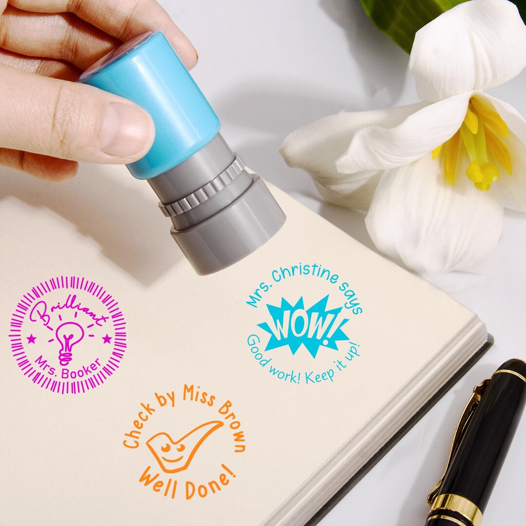 With Comment Stamp Teacher Stamp Personalized Teacher Gifts, Teacher Comment Stamp ...