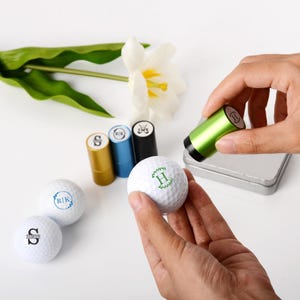 Personalized Golf Ball Stamp with Ink,Name Ball Stamp,Custom Monograms Golf Ball Stamp,Golf Ball Marker,Gifts for Golfer,For Husband&#39;s Gifts