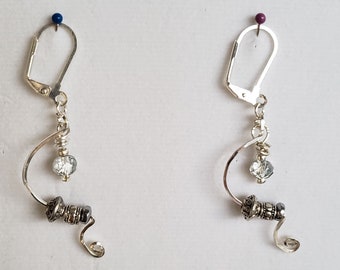 Wire Earrings Sterling Silver