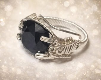 Sterling Silver Swarovski crystal Prong Ring