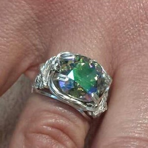 Paradise shine swarovski crystal prong ring