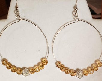 Hoop Earrings - Beaded