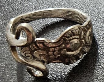 Handcrafted Silverware Spoon Ring - Vintage Style