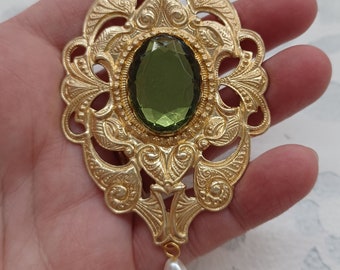 Historical Painting Reproduction of "Anne in the Tower" Brooch Pin: Anne Boleyn Renaissance Elizabethan Tudor Bodice Dress Costume Accessory