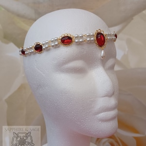 KIES JE KLEUR: &#39;Diana&#39;-replicatie Renaissance Circlet-zendspoel Middeleeuwse Victoriaanse Elizabethaanse Tudor Faire-bodice-jurk