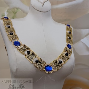 55-60 inch "Edward" Medieval Renaissance Tudor Elizabethan Livery Chain Collar for Faire Wedding - choose your colors