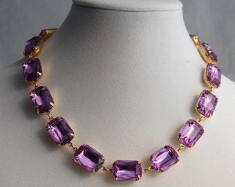 PICK YOUR COLORS: Claire Renaissance Georgian Victorian Elizabethan Tudor Anna Wintour-inspired Necklace for Faire Civil War Dress Gown
