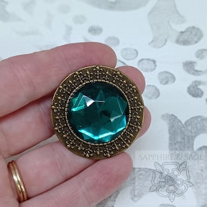 LARGE 25mm "Francois" Renaissance Medieval Brooch Pin, Victorian Elizabethan Tudor Brooch for Faire Cosplay SCA Bodice Dress Gown