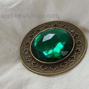 PICK YOUR COLOR: "Arthur" Renaissance Medieval Brooch Pin, Victorian Elizabethan Tudor Brooch for Faire Cosplay Bodice Dress Gown