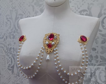 Choisissez votre couleur : « Francesca » bijoux corsage Renaissance bijoux médiéval élisabéthain tudor corsage bijou faire théâtre robe de mariée robe