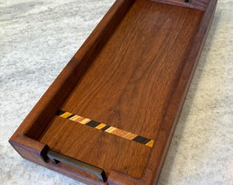 Walnut Serving Board w/ Accent Strip