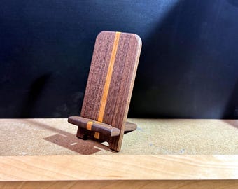 Hardwood Cellphone Holder (with Charging Port)