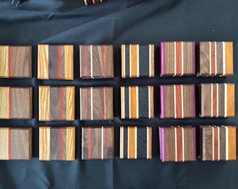 Custom Made Hardwood Coasters (Batch of 4-5, size dependent)