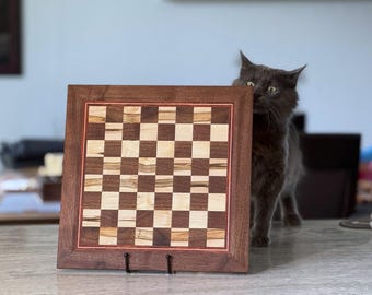 The Dual Padauk & Ambrosia Maple Chessboard