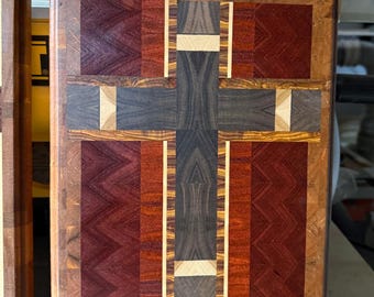 Handmade Cross - Domestic and Exotic Hardwoods (END GRAIN)