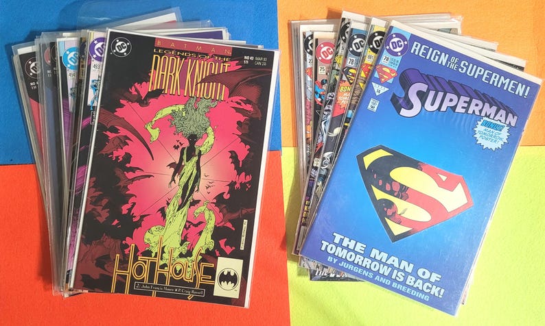 1990s Batman and Superman M/NM Comic Books - Etsy