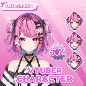 AANGEPASTE LIVE2D VTUBER-MODEL | Aangepast Vtuber-model, live2d-model, Vtuber-ontwerp, Vtuber-personage, Animekunst, png, Anime-personage